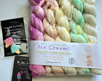 Summer Sorbet Mini Skein Set  Hand Dyed Baby Alpaca
