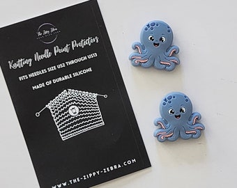 Adorables protège-pointes d'aiguille à tricoter Octopus