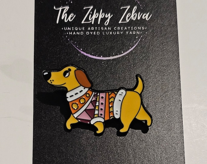 Dog in a Sweater Enamel Pin Gift Idea