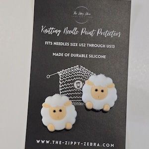 Adorable Knitting Needle Point Protectors Sheep