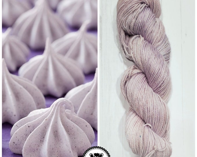 Hand Dyed Yarn: Meringue      Available in Silk, Baby Alpaca, Linen blend (Wool Free)