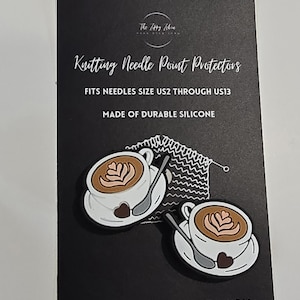 Adorable Knitting Needle Point Protectors Cappuccino