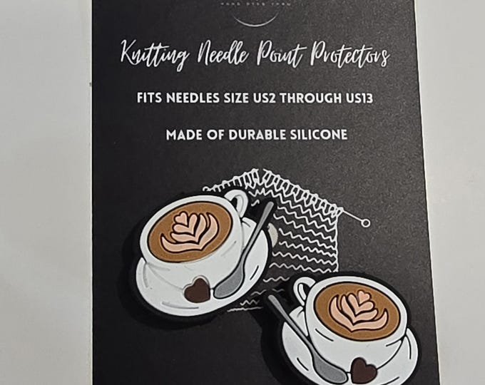 Adorable Knitting Needle Point Protectors Cappuccino
