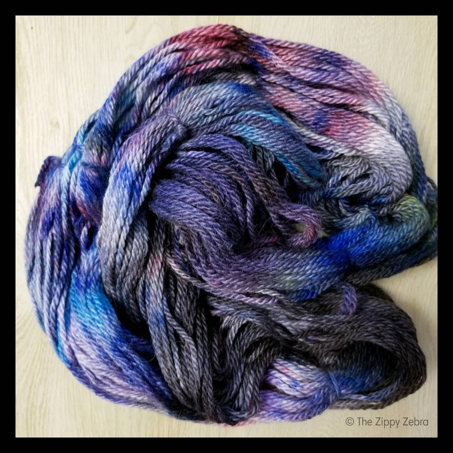 Hand Dyed Yarn Galaxy Available in Etsy
