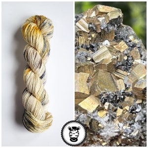 Hand Dyed Yarn: Fool&#39;s Gold                  Available in Silk, Baby Alpaca, Linen or Cashmere blend (Wool Free)