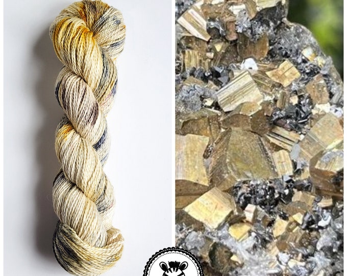 Hand Dyed Yarn: Fool's Gold                  Available in Silk, Baby Alpaca, Linen or Cashmere blend (Wool Free)