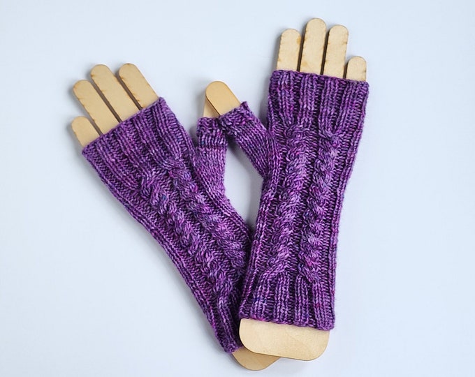 Made to Order Hand Knit Fingerless Gloves