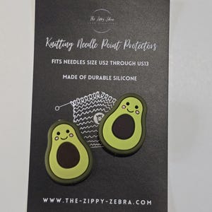 Adorable Knitting Needle Point Protectors Avocados