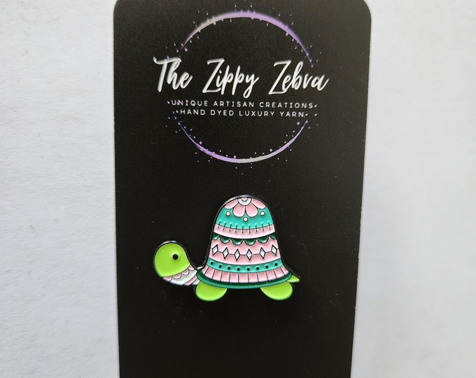 Turtle in a Sweater Enamel Pin Gift Idea