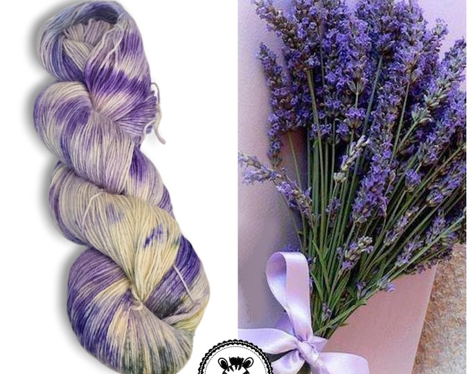 Hand Dyed Yarn: Lavender                      Available in Silk, Baby Alpaca, Linen blend (Wool Free)