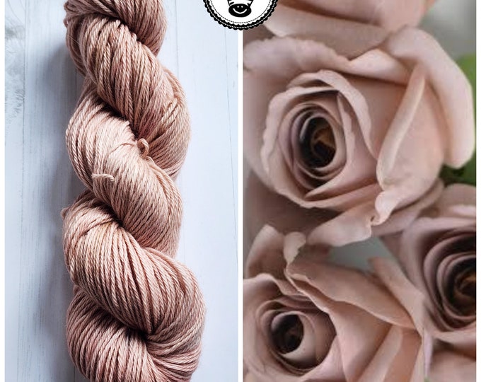 Hand Dyed Yarn: Winter Rose     Available in Silk, Baby Alpaca, Linen blend (Wool Free)