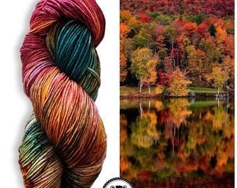 Hand Dyed Yarn: Second Spring               Available in Silk, Baby Alpaca, Yak blend (Wool Free)