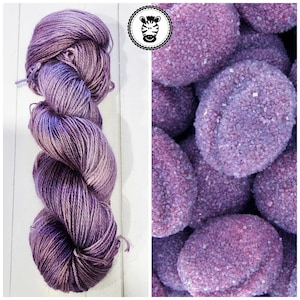 Hand Dyed Yarn: Sugar Plum      Available in Silk, Baby Alpaca, Linen blend (Wool Free)