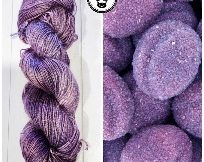 Hand Dyed Yarn: Sugar Plum      Available in Silk, Baby Alpaca, Linen blend (Wool Free)