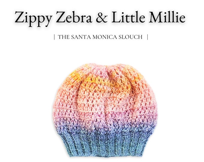 KNITTING PATTERN: The Santa Monica Slouch  PDF Instant Download   Beginner Friendly   Knitting