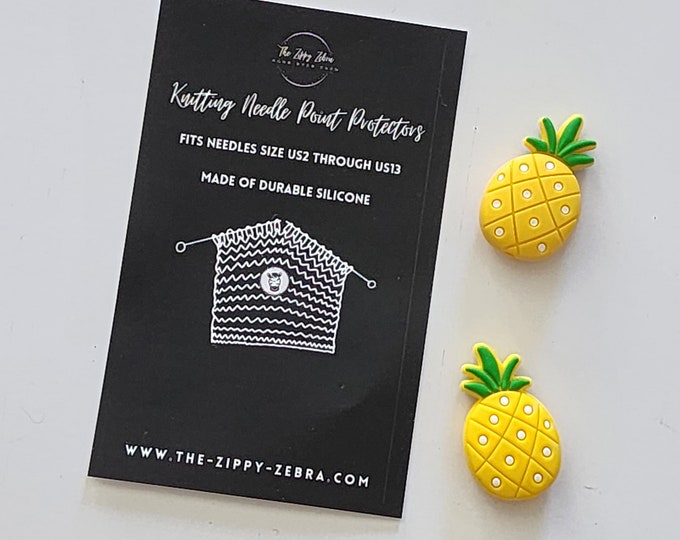 Adorable Knitting Needle Point Protectors Pineapples