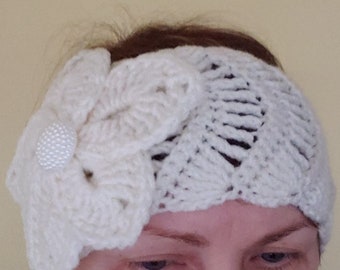 Woman's Headband, Ear Warmer, Crochet Pattern Only digital download