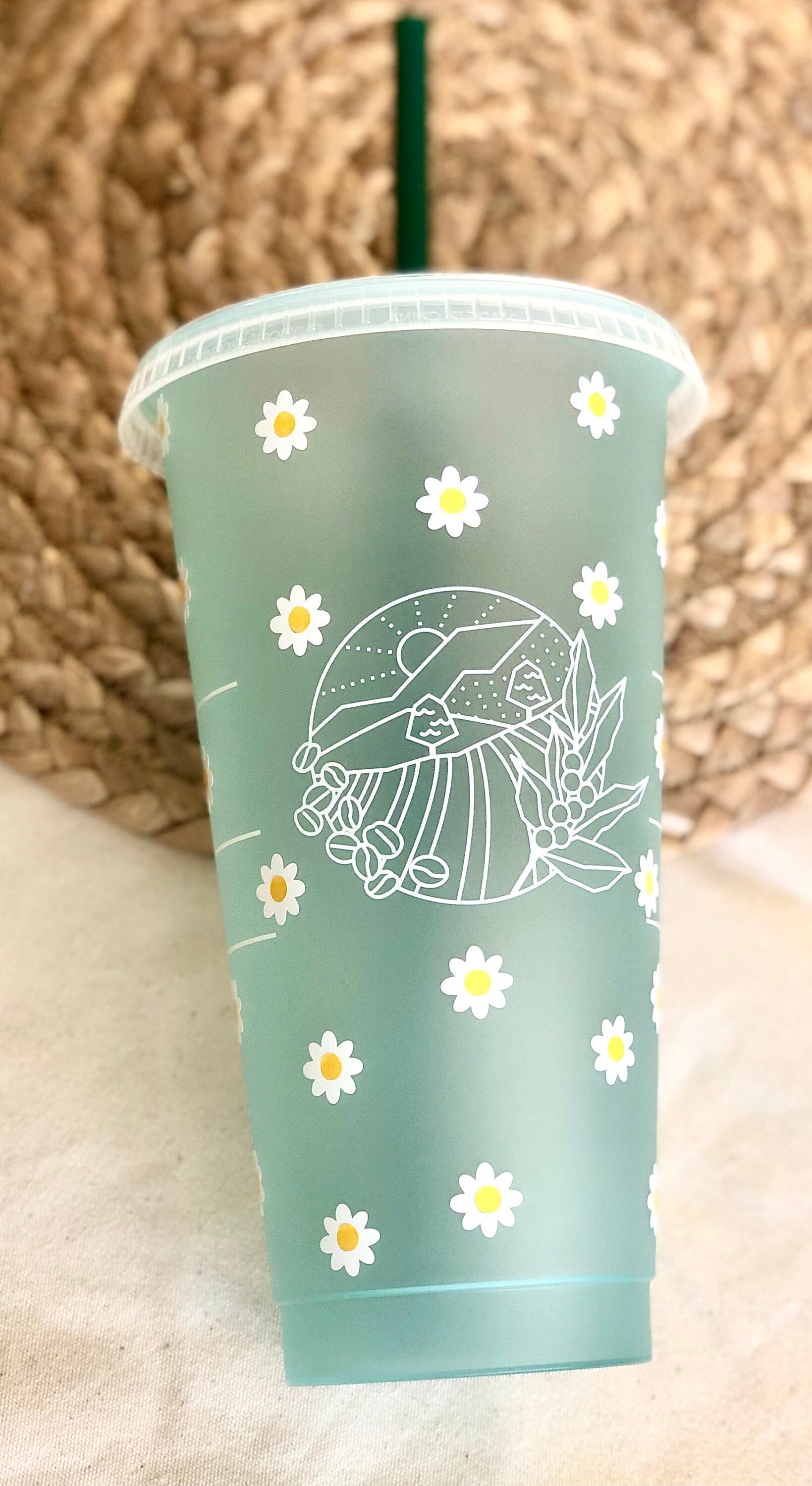 Earth Day Starbucks Cup Starbucks Earth Day Tumbler Daisy Etsy