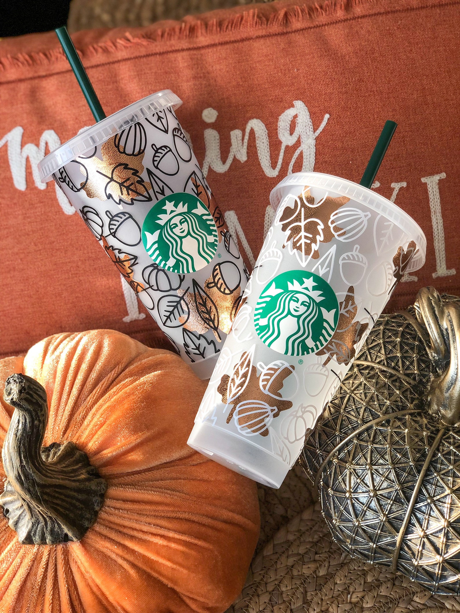 Fall Starbucks Cup Pumpkin Starbucks Cup Autumn Starbucks Etsy