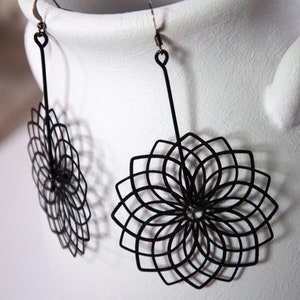 Mandala Magnetic Spinner Earrings Playthings Studio image 1