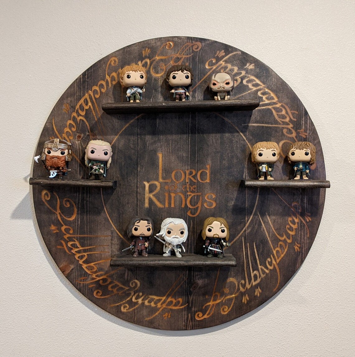 Lord of the Rings Funko Pop Display Board Gandalf Frodo Etsy