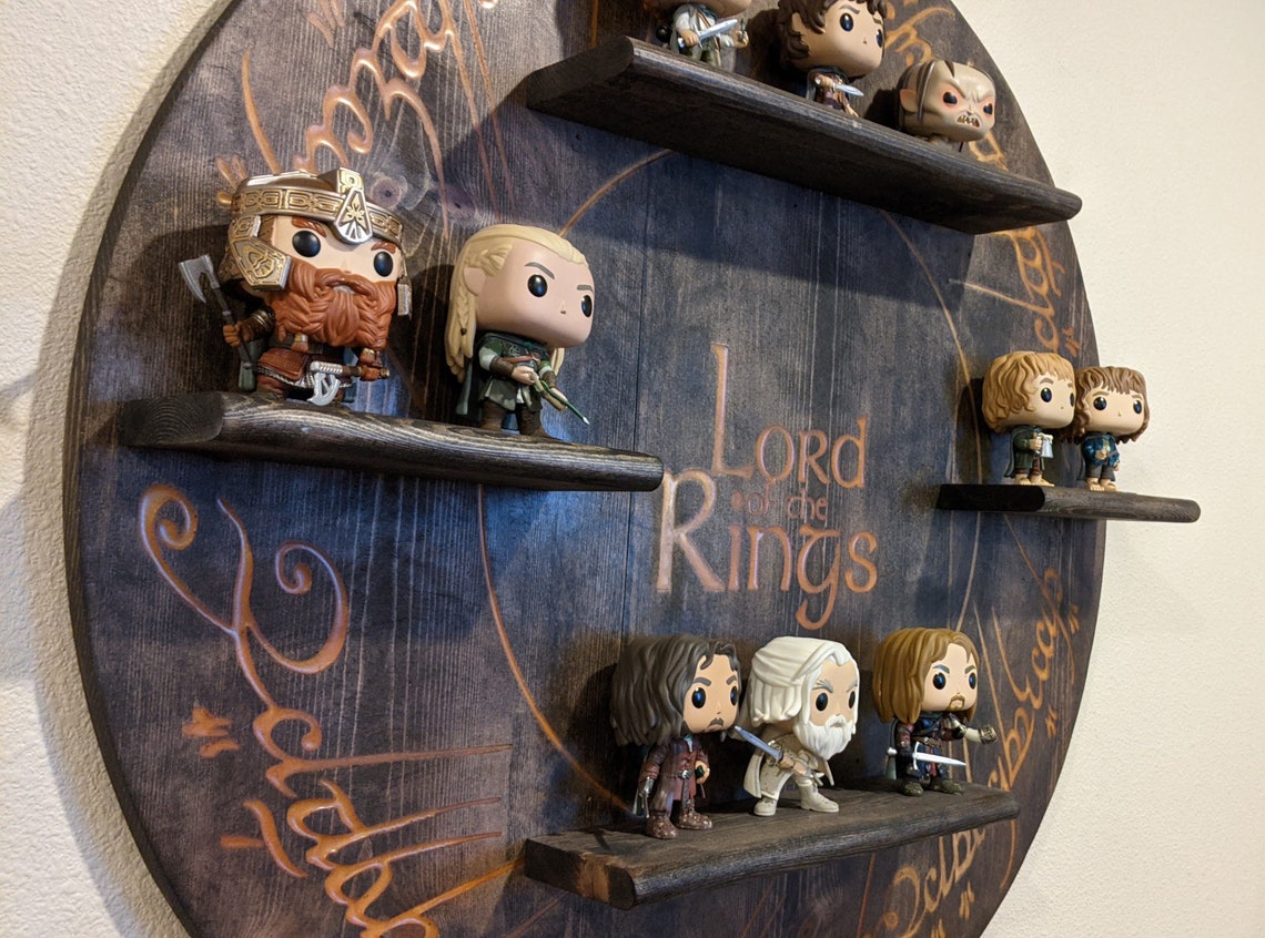 Lord of the Rings Funko Pop Display board Gandalf Frodo Etsy