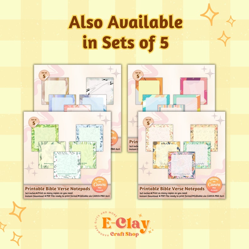 Printable Bible Verse Notepad, Notepad Template, Positive Affirmations ...