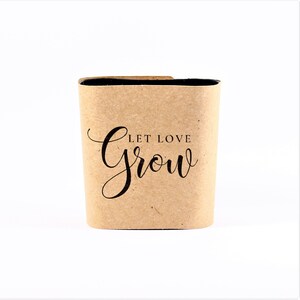 Let Love Grow Wedding Succulent Wrapper - Natural