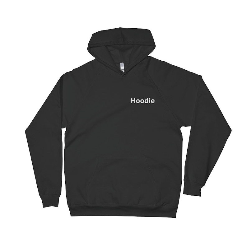 hoodie with hoodie definition on back