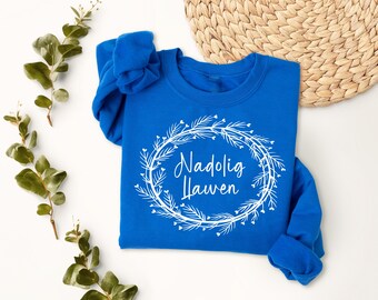 Nadolig Llawen Welshe unisex kersttrui, keuze uit kleuren