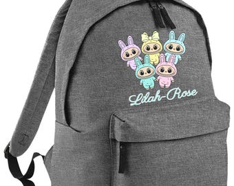 Personalised Monster backpack School Nursery Large