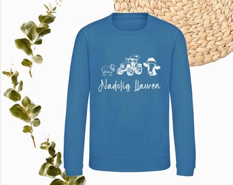 Kids Nadolig Llawen Welsh Christmas farm animals Unisex Xmas Jumper Choice of Colours