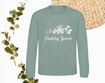 Kids Nadolig Llawen Welsh Christmas farm animals Unisex Xmas Jumper Choice of Colours