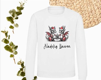 Kids Nadolig Llawen Welsh Christmas Dragon Unisex Xmas Jumper Choice of Colours