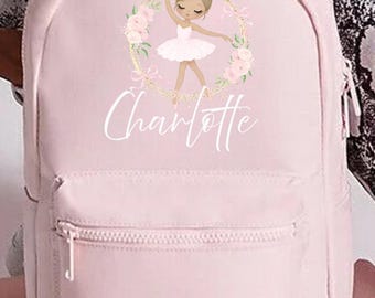 Personalised Ballerina backpack School Nursery