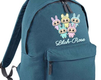 Personalised Monster backpack School Nursery Large