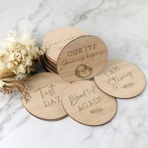 Jeu de disques jalons en bois de FIV