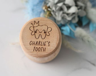 Personalised Tooth Fairy Box - Crown