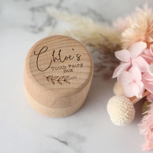 Personalised Tooth Fairy Box - Leaf