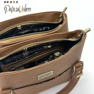 The Duplicity Handtasche Schnittmuster mit Video, SVG-Dateien und projektor als digitaler Download