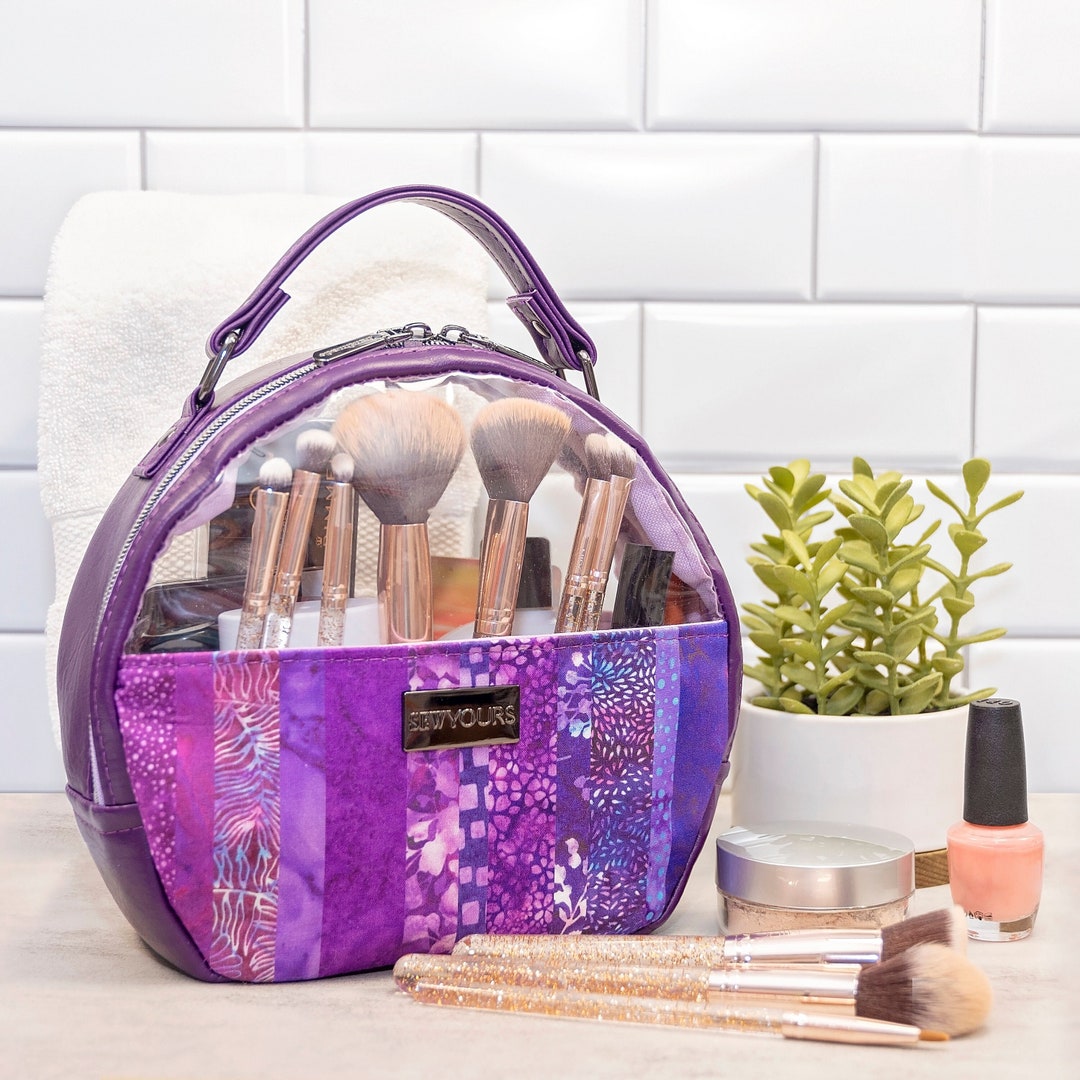Glam & Go Quilted Cosmetic Bag–Oh So Fancy Blue main image 1
