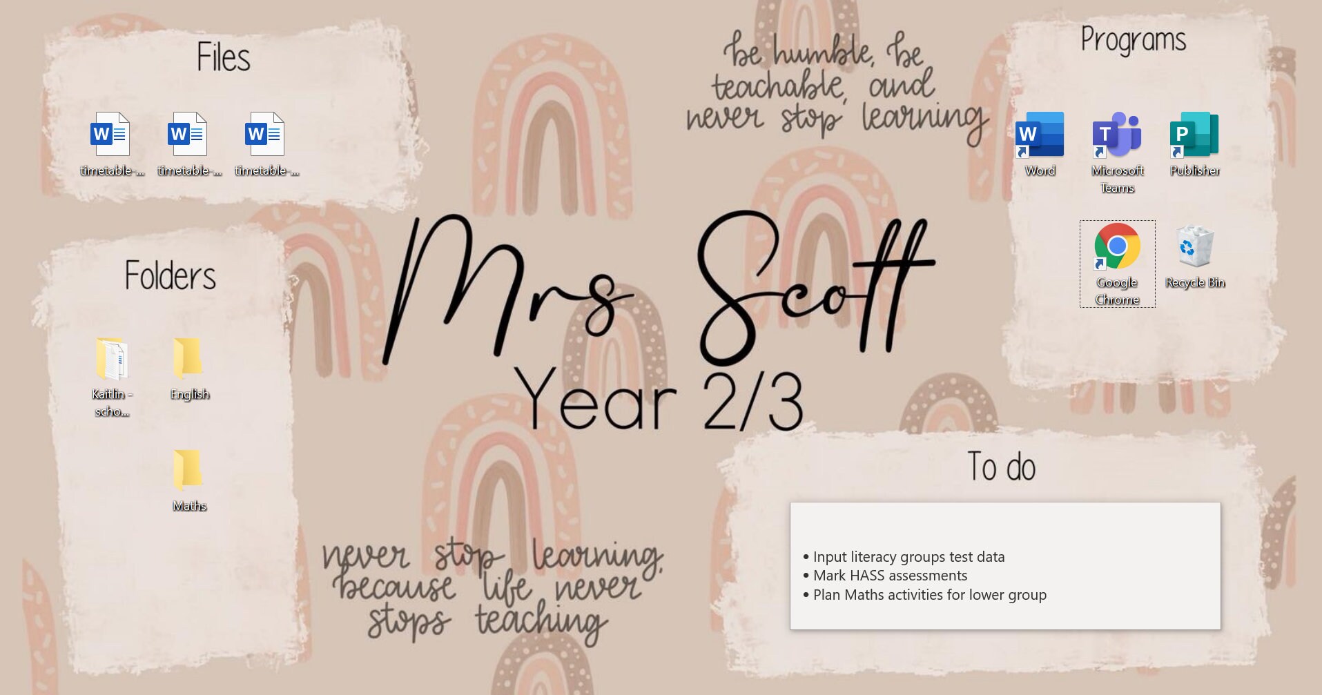 Personalised Teacher Screensaver Etsy