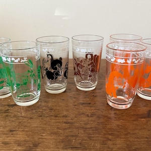 Vintage Swanky Swigs Kiddie Kup for Kraft Foods Assorted Animals Juice Glasses 1956 Sold Individually Your Choice