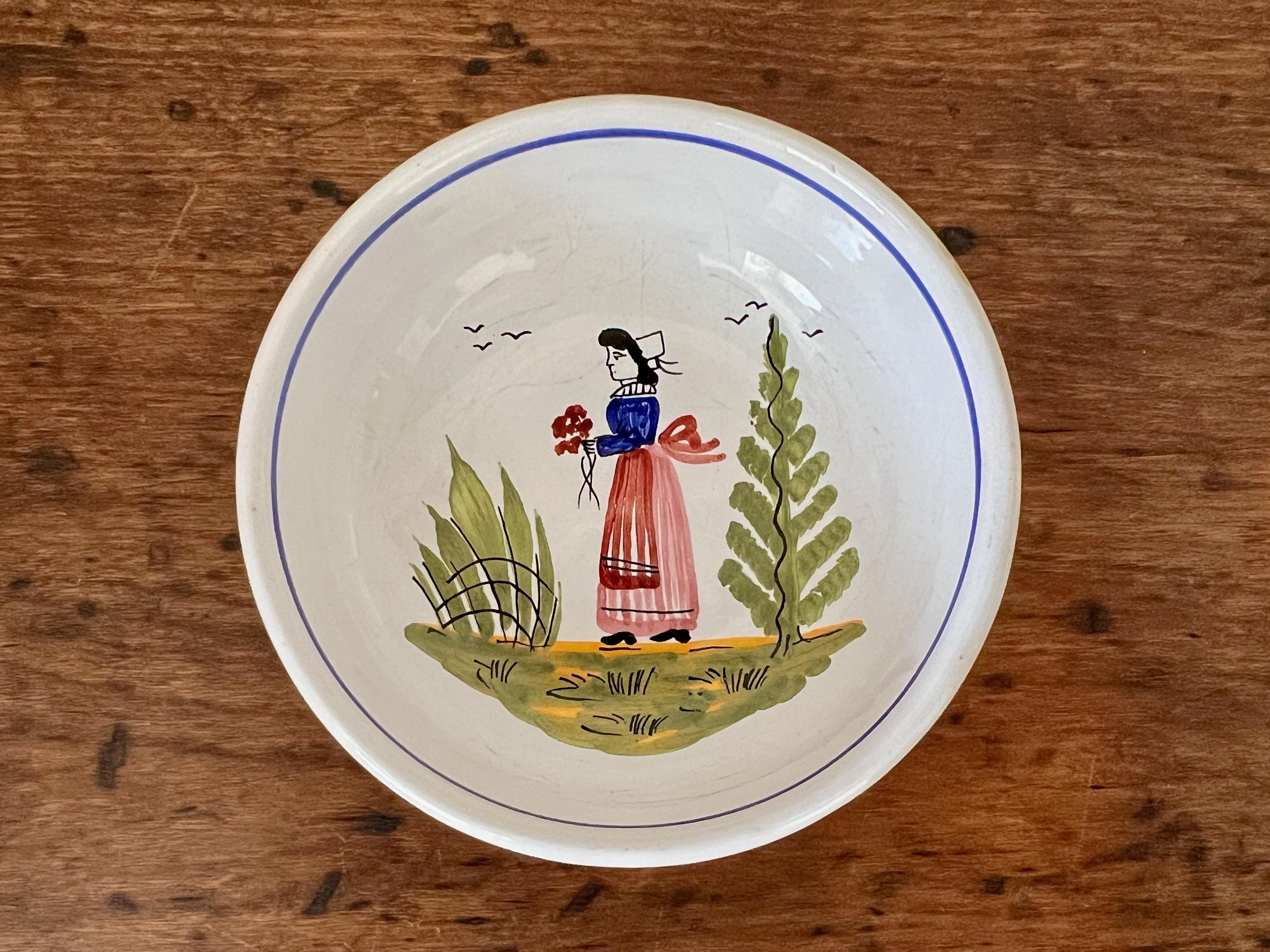 <remonko>Henriot Quimper 1960年代　2枚セット 2 Vintage Henriot - Etsy