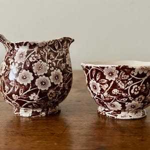 Burleigh Brown Calico - Etsy