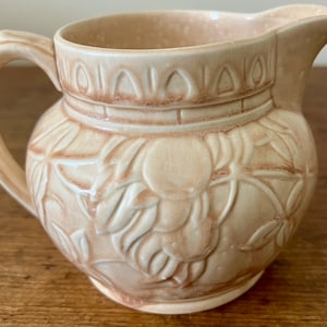 Antique Staffordshire Milk Pitcher Paramount Pottery Keele St. England British Cottagecore Rare Find! Shipping Included