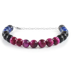 Tiger Eye Bracelet for Men –| Natural Gemstone Beaded Jewelry | Confidence & Protection Crystal | Unisex Good Luck Gift