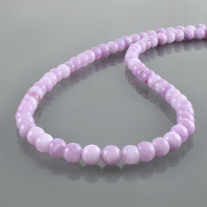 Natural Kunzite Necklace,Genuine Crystal Gemstone Necklace,Dainty Kunzite Necklace,Gemstone Delicate Necklace,Kunzite Jewelry,Healing beads