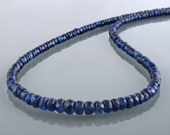 Natural Dark Indigo Kyanite Necklace,Healing kyanite  Crystal Gemstone Necklace,Blue kyanite  Jewelry,Minimalist Necklace,Necklace for Women