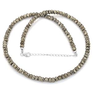 Crystal & Pyrite Convertible Crochet Necklace